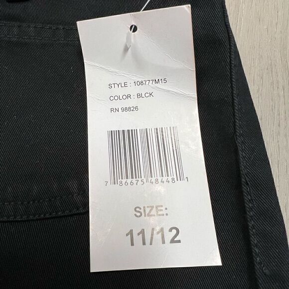 NWT vintage deadstock Y2k Jordache Black Button up Short Size 11/12 - Picture 10 of 14